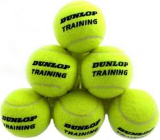 Lauko teniso kamuoliukai Dunlop Training, geltoni