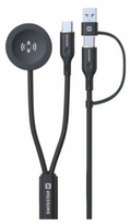 Swissten Wireless 2-in-1 Charging Cable for Samsung Galaxy Watch / 2x USB-C / USB, 1.2m