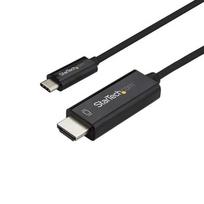 StarTech.com 10ft (3m) USB-C to HDMI Cable - 4K 60Hz USB Type-C to HDMI 2.0 Video Adapter Cable - Thunderbolt 3 Compatible - Laptop to HDMI Monitor/Display - DP 1.2 Alt Mode HBR2 - Black