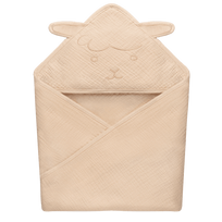 LIONELO muslino rankšluostis, 80x80, Beige sand