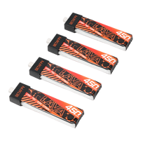 BETAFPV LAVA 1S 450mAh 75C LiHV Akumuliatoriai (4 vnt.)
