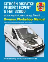 Citroen Dispatch, Peugeot Expert & FIAT Scudo Diesel ('07-Aug '16) 56 to 16