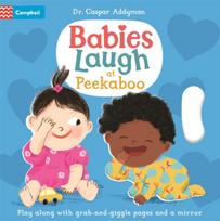 Babies Laugh at Peekaboo, Play Along with Grab-and-pull Pages and Mirror