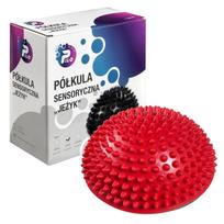 Reabilitacinis pusrutulys pėdoms „ežiukas“ Pilo, skersmuo 16,5 cm - Raudonas