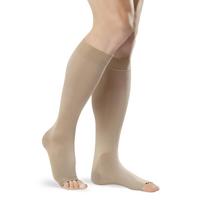 Kompresinės kojinės iki kelių atvirais pirštų galais Tonus Elast 0408 Soft iš itin minkštos medžiagos, II klasė - 3. M , 1 (158 — 170 cm) , Visone
