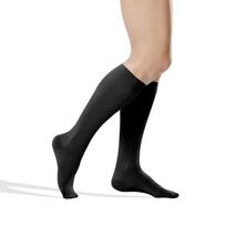 Kompresinės kojinės iki kelių uždarais pirštais Tonus Elast 0401 Soft iš itin minkštos medžiagos - II klasė (23-32 mm Hg) , 4. L , 1 (158 — 170 cm) , Juodas