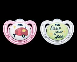 NUK 175246 Čiulptukas 0-6m ADVENTURE silikoninis 2vnt.