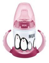 NUK 215325 buteliukas 150ml FC Monochrome su rankena ir neišsiliejančiu silikoniniu kandikliu