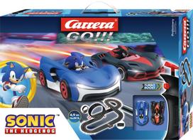 Carrera GO!!! - Automobilių Takas su 4.9 m Kilpa Sonic + 2 Automobiliai (Modelis 62566)