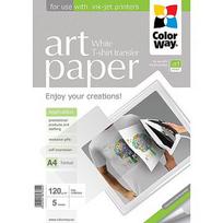 ColorWay ART Photo Paper T-shirt transfer (white), 5 sheets, A4, 120 g/m² PTW120005A4