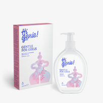 HI GENIE! GENTLE FOR GIRLS, Intymios higienos prausiklis, 200 ml