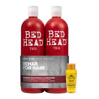Spalvą saugantis šampūnas ir balzamas Tigi Bed Head Resurrection Tweens 2x750ml + RICH Argan Oil 30ml