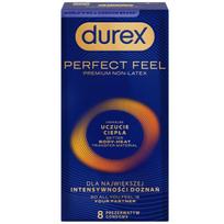 Durex „Perfect Feel“ prezervatyvai su šilumos efektu, Be latekso – 8 vnt.