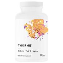 Thorne Research Betainas HCL ir pepsinas – 225 kapsulės