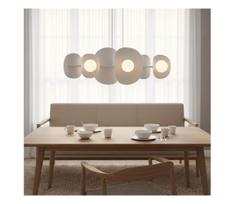 Liustra ant laido ELEMENTI 6xG9/8W/230V balta