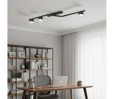 Lubinis šviestuvas SKAN 3xGX53/12W/230V juodas