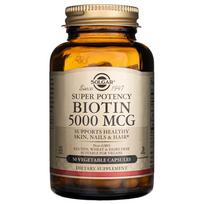 Solgar Biotinas 5000 mcg - 50 Veg kapsulių