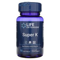 "Life Extension Super K" - 90 minkštųjų kapsulių