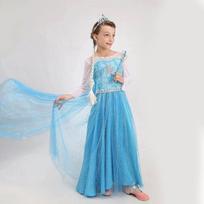 Princesės Elzos suknelė su šleifu