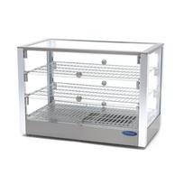 Šildoma maisto produktų vitrina 70 cm - 3 lentynos - 115L