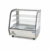 Šildoma maisto produktų vitrina 67,8 cm - 3 lentynos - 120L