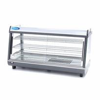 121,5 cm šildoma maisto produktų vitrina - 3 lentynos - 186L