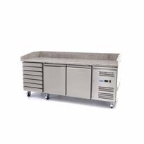 2 durų šaldytuvas picai ruošti - 202cm - 780L - 7 stalčiai