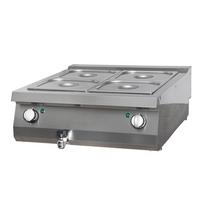 Didelės galios elektrinis dvivietis 70 cm gylio puodas "Bain Marie