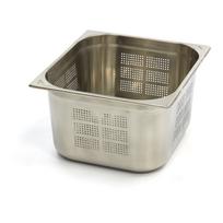 Gastronorm konteineris 2/3 GN - perforuotas - 20 cm gylio - 32,5 x 35,4 cm - nerūdijantis plienas