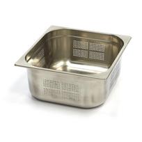 Gastronorm konteineris 2/3 GN - perforuotas - 15 cm gylio - 32,5 x 35,4 cm - nerūdijantis plienas