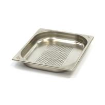 Gastronorm konteineris 1/2 GN - perforuotas - 4 cm gylio - 32,5 x 26,5 cm - nerūdijantis plienas