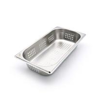 Gastronorm konteineris 1/3 GN - perforuotas - 6,5 cm gylio - 32,5 x 17,6 cm - nerūdijantis plienas