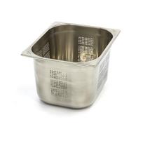 Gastronorm konteineris 1/2 GN - perforuotas - 20 cm gylio - 32,5 x 26,5 cm - nerūdijantis plienas