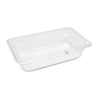 Gastronorm konteineris 1/4 GN - 6,5 cm gylio - 26,5 x 16,2 cm - polikarbonatas