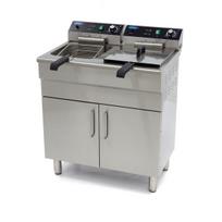 Keptuvė - 2 x 16 l - 2 krepšiai - su išleidimo čiaupu ir stovu - 230 V