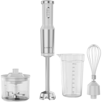 Hand Blender, 1200W in CB, White, Tiger Teeth Cutter, Whisk, Food Processor, Cup
