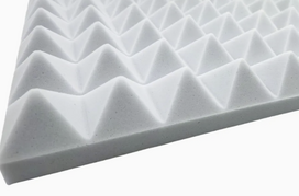 Akustinis porolonas 200x120x7cm baltas