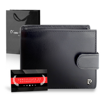 Vyriška piniginė Pierre Cardin, su RFID apsauga, juoda A323306