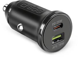 SBS car charger USB-C 25W PD + USB-A 18W, PCHBSBTECRPD25W