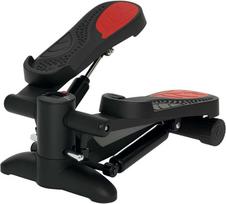 SPORTNOW mini stepperis namams Stepper namų treniruoklis su LCD ekranu, fitneso stepperis iki 100 kg kojoms treniruoti, namų biuro fitneso pratimai, juodas
