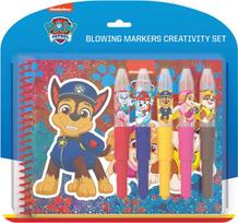 PAW PATROL Kūrybinis rinkinys su purškiamais žymekliais