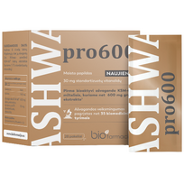 Ašvaganda KSM-66 ASHWA PRO 600 mg, 28 pak. (-45% perkant 2 vnt.)