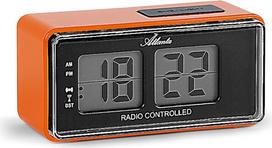 Atlanta Skaitmeninis žadintuvas LCD radijo žadintuvas Snooze Light Retro dizainas Oranžinė Tylus be tiksėjimo 1881-12