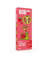 Obuolių ir braškių suktinukai BOB SNAIL, 30 g