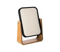 5five - Kosmetinis veidrodėlis NATUREO 21,8x16 cm bambukas/juoda