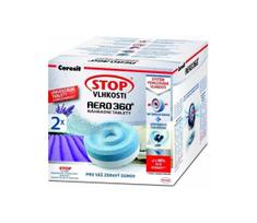 Ceresit - Tabletės drėgmės surinkikliui 2 viename AERO 360° 2x 450 g levandų sodas