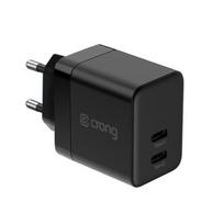 Mains charger 2xUSB-C 35W PD 3.0 z PPS black