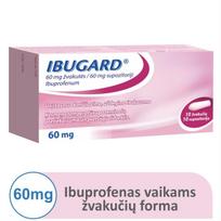 IBUGARD, 60 mg, žvakutės, N10