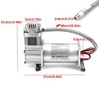 12 V 150 PSI 1/4 colio žarnos linijos pakeitimas 1 komplektas sidabrinio automobilio pneumatinės pakabos kompresoriaus komplekto