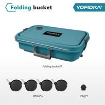 YOFIDRA 6 IN 1 Aukšto slėgio automobilio plovimo pistoletas su vandens rezervuaru, nešiojamas valymo įrankis, sodo purkštuvas, skirtas Makita 18V baterijos kontaktams Only 22L Water Tank